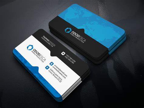 Smart Object Business Card Mockup 